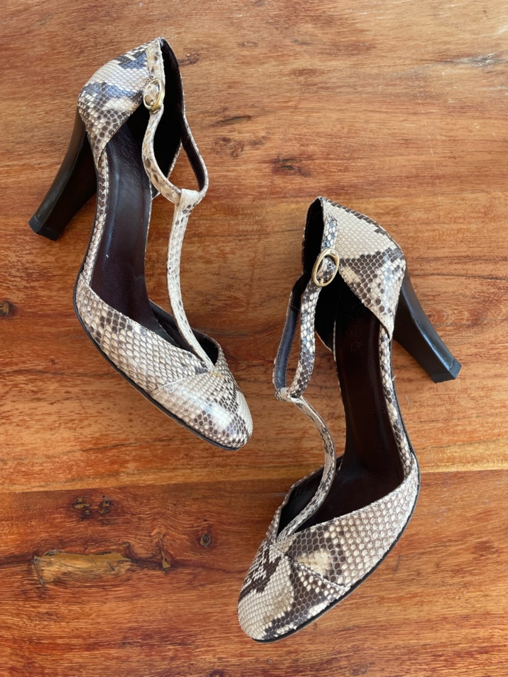 Snakeskin heels